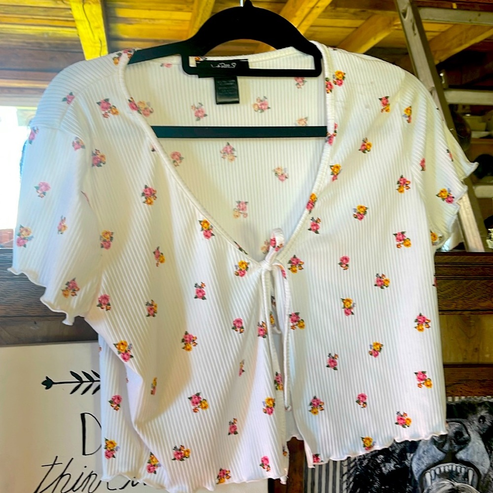 Floral crop top